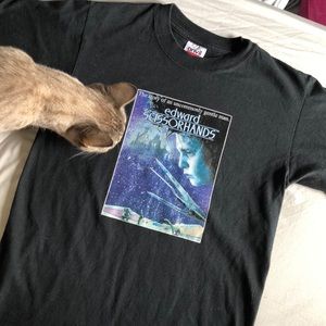 NWOT Edward Scissorhands Black tee shirt